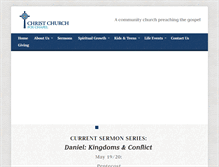 Tablet Screenshot of christchurchfoxchapel.org